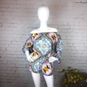 Show Me Your Mumu Aztec Print Romper Size Small